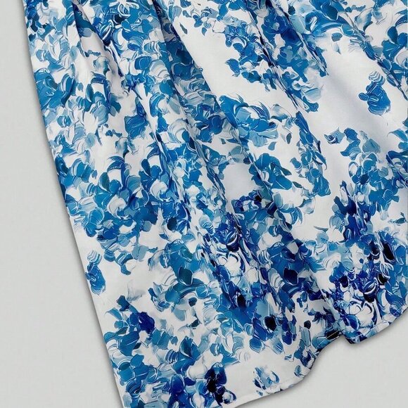 Multicolor Euro Womens Sexy Floral Print Tie Waist Backless Halter Mini Dress - Picture 4 of 11